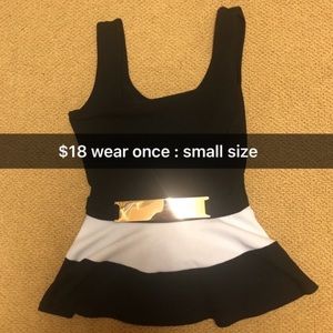 Black and white shirt